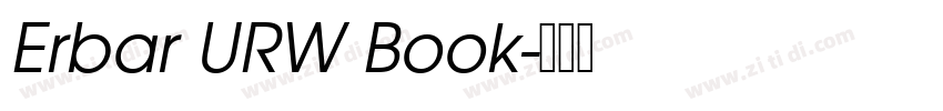 Erbar URW Book字体转换 Erbar URW Book字体转换